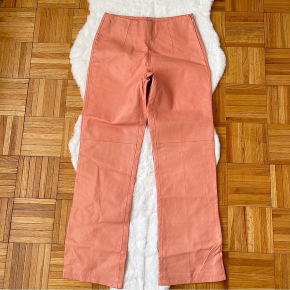 METRO STYLE 100% leather trousers pants - Picture 1 of 12